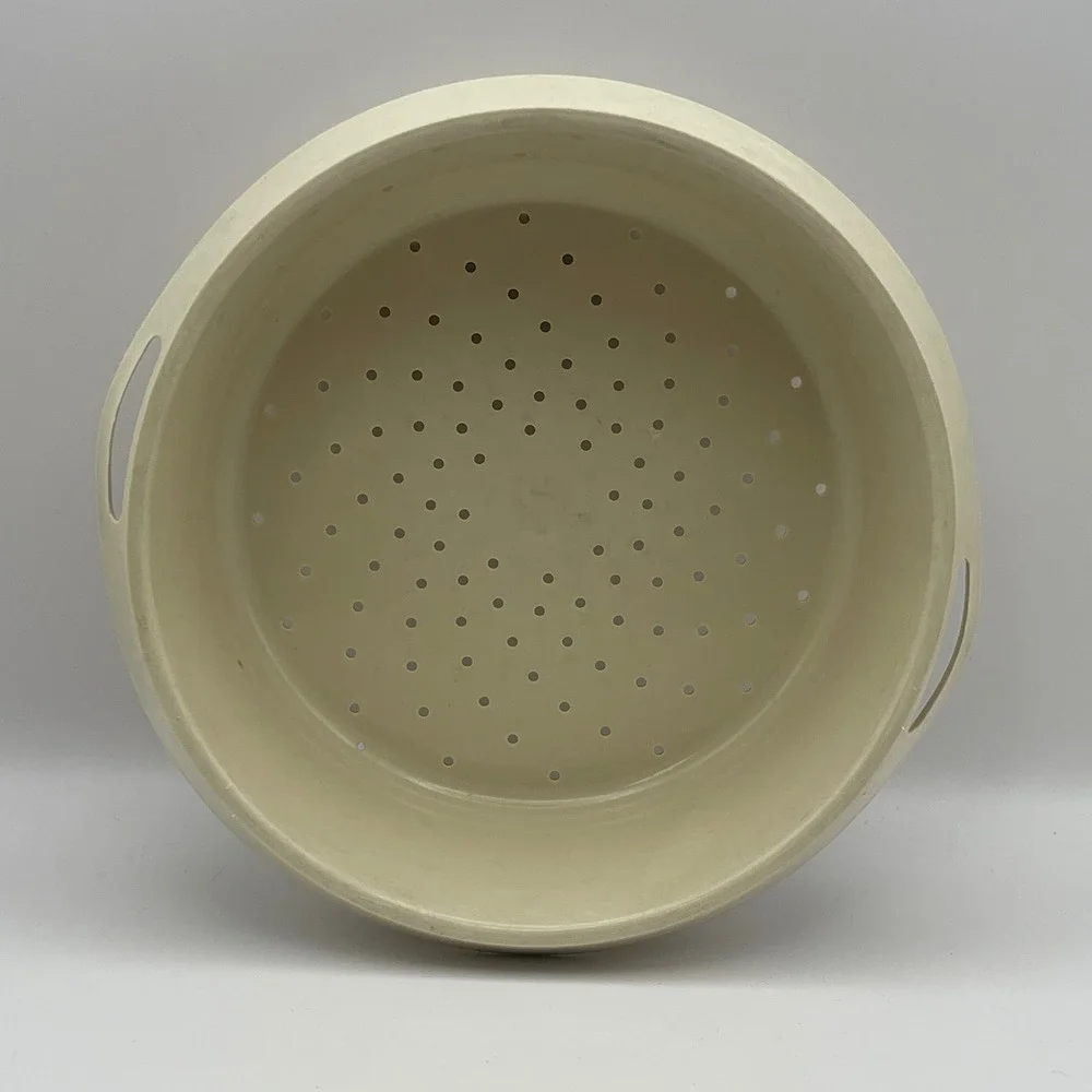 Tupperware Colander Strainer‎ Steamer Basket Beige Plastic Kitchen Gadget